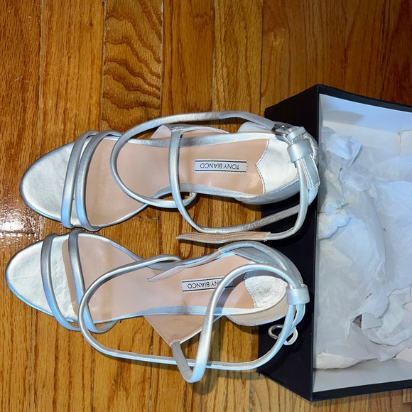 Tony Bianco Alita Titanium Heels Size 10 - Picture 6 of 9